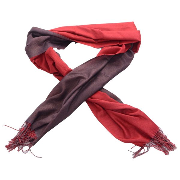Cashmere Wrap Scarf - Red, Purple