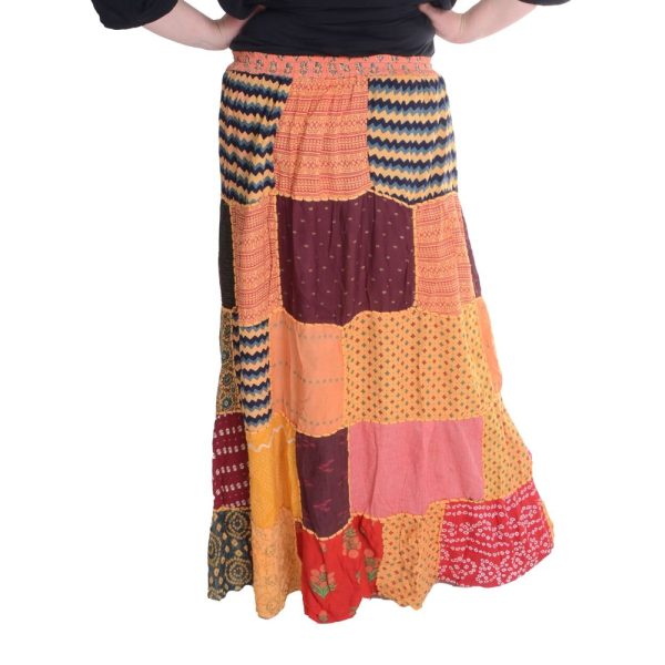 Patch work skirt Sunset flare