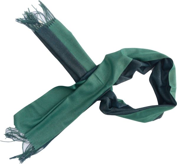 Cashmere Wrap Scarf - Green - Image 2