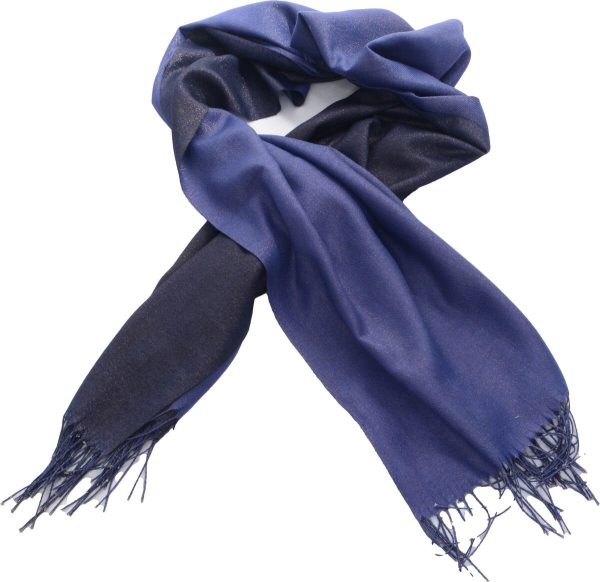 Cashmere Wrap Scarf - Blue - Image 2
